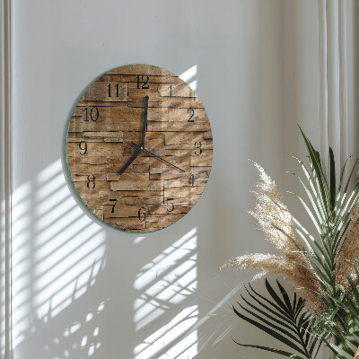 Orologio rotondo Clinker