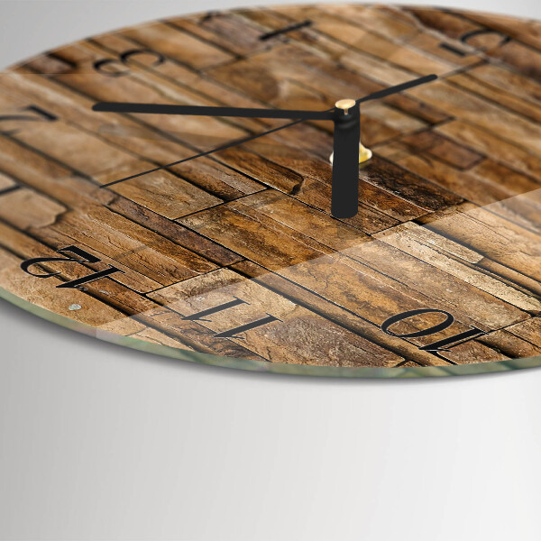 Orologio rotondo Clinker