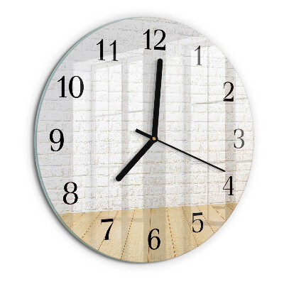 Orologio rotondo Mattone