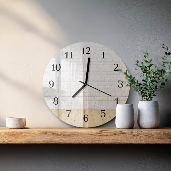 Orologio rotondo Mattone