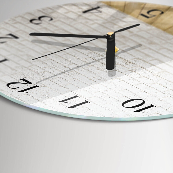 Orologio rotondo Mattone