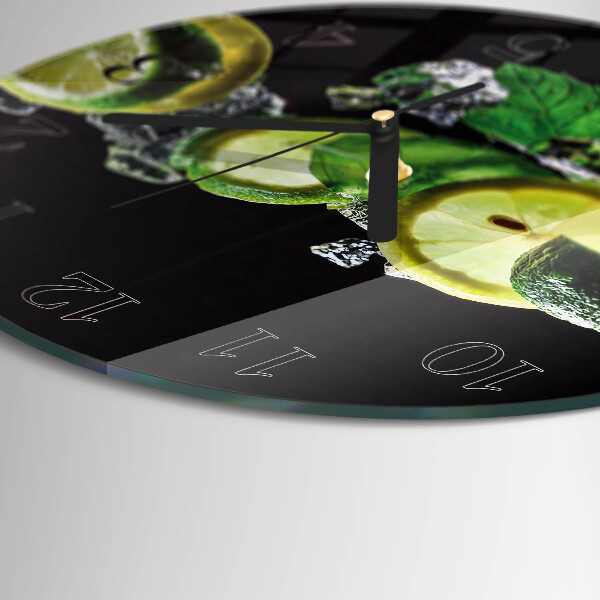 Orologio rotondo Limone e lime