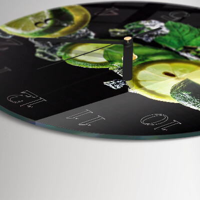 Orologio rotondo Limone e lime