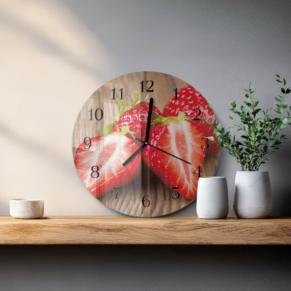 Orologio rotondo Fragole