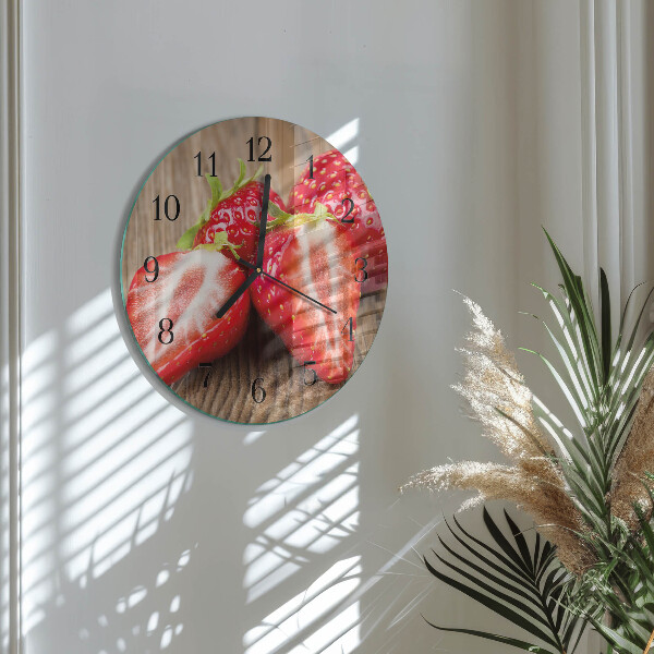 Orologio rotondo Fragole