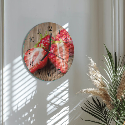 Orologio rotondo Fragole