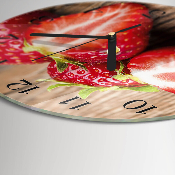 Orologio rotondo Fragole