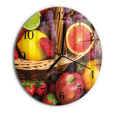 Orologio rotondo Frutta