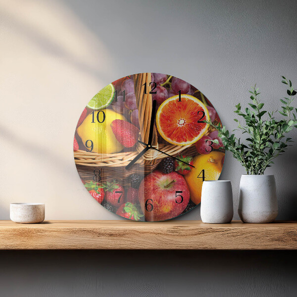 Orologio rotondo Frutta