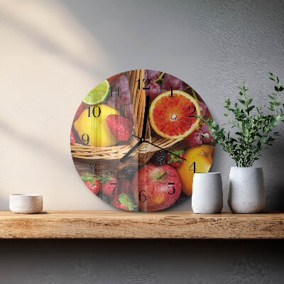 Orologio rotondo Frutta