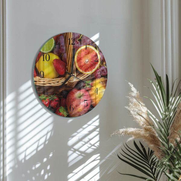 Orologio rotondo Frutta