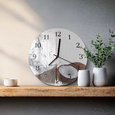 Orologio rotondo Noci di cocco