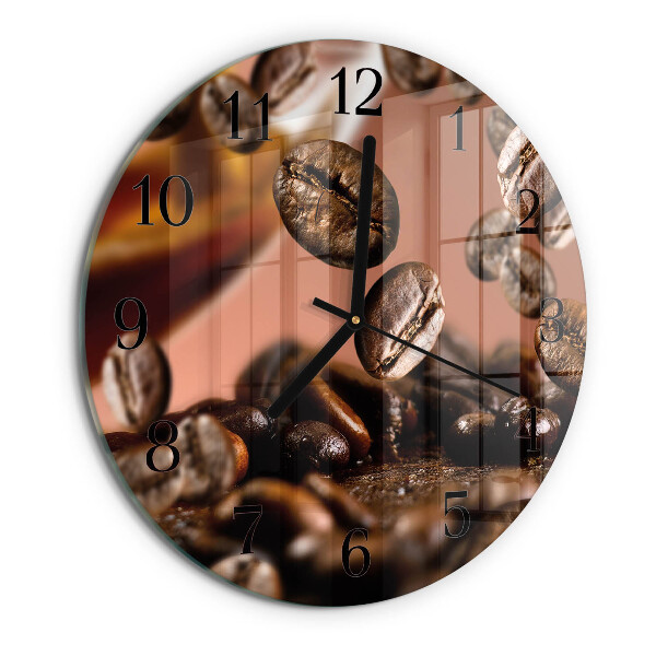 Orologio rotondo chicchi di caffè