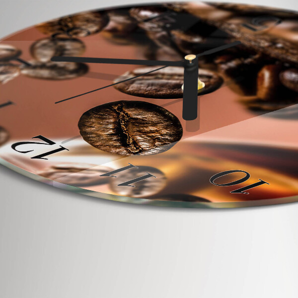 Orologio rotondo chicchi di caffè