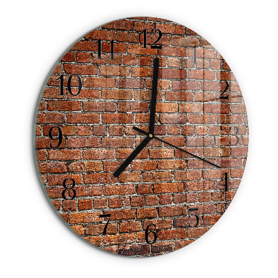 Orologio rotondo Mattone