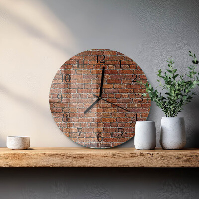 Orologio rotondo Mattone
