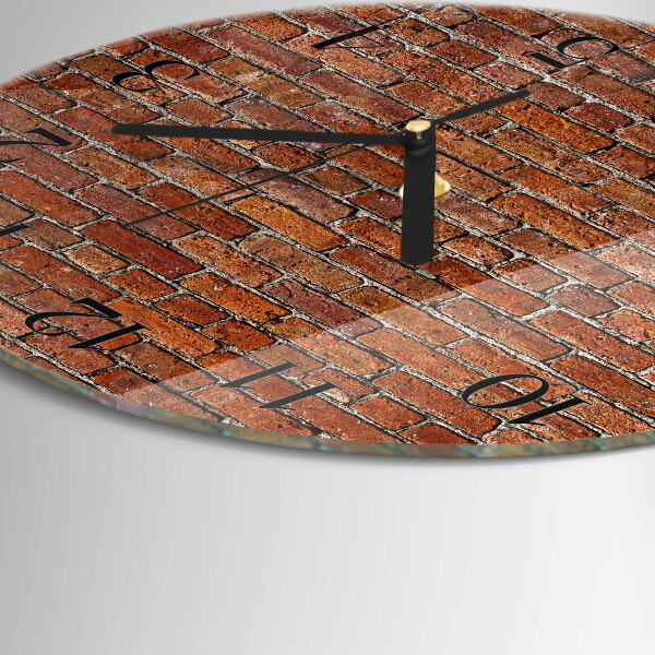 Orologio rotondo Mattone