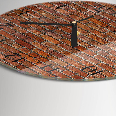 Orologio rotondo Mattone