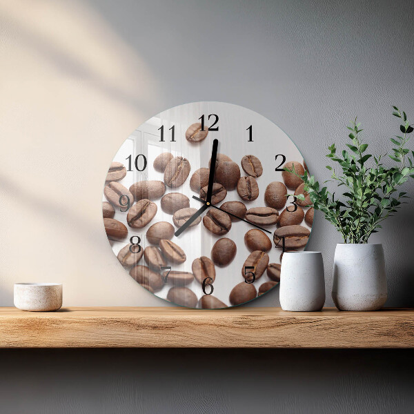 Orologio rotondo chicchi di caffè