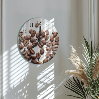 Orologio rotondo chicchi di caffè