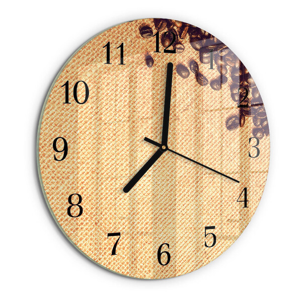 Orologio rotondo chicchi di caffè