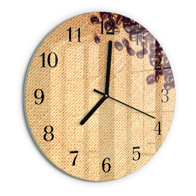 Orologio rotondo chicchi di caffè
