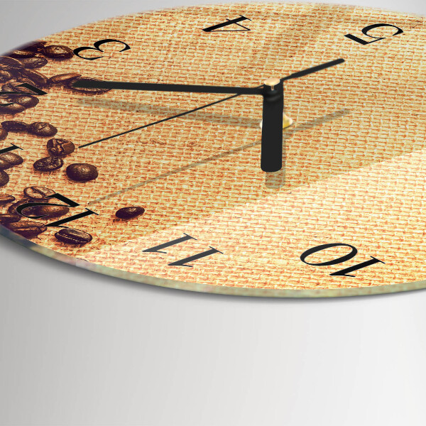 Orologio rotondo chicchi di caffè