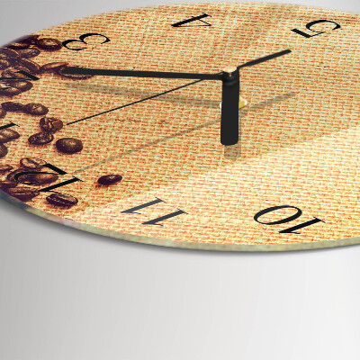 Orologio rotondo chicchi di caffè
