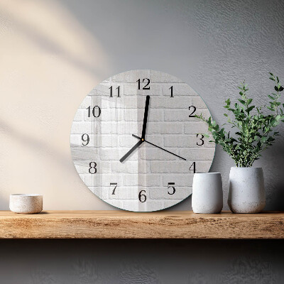 Orologio rotondo Mattone
