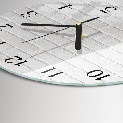 Orologio rotondo Mattone