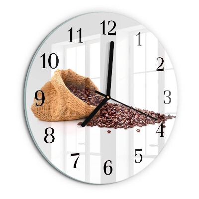 Orologio rotondo chicchi di caffè