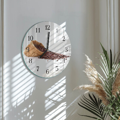 Orologio rotondo chicchi di caffè