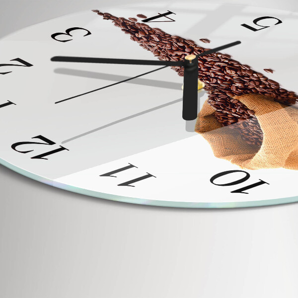 Orologio rotondo chicchi di caffè