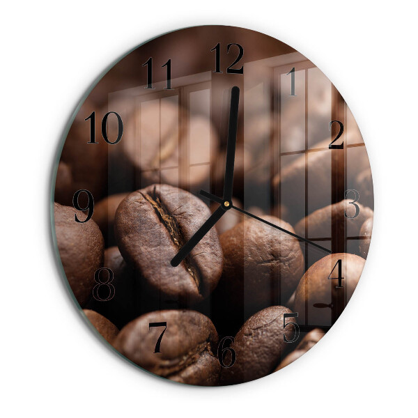 Orologio rotondo chicchi di caffè