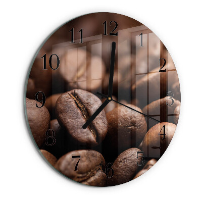 Orologio rotondo chicchi di caffè