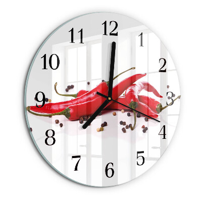 Orologio rotondo peperoncini