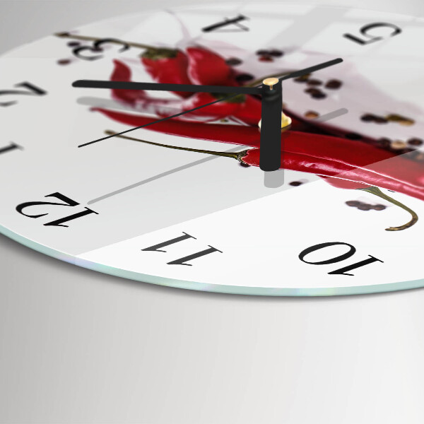 Orologio rotondo peperoncini