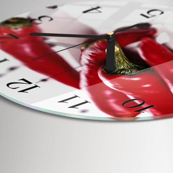 Orologio rotondo peperoncini