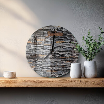 Orologio rotondo Clinker