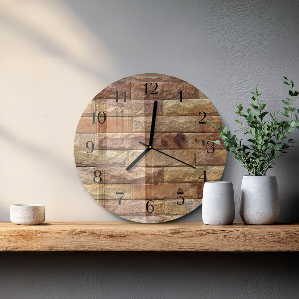 Orologio rotondo Mattone