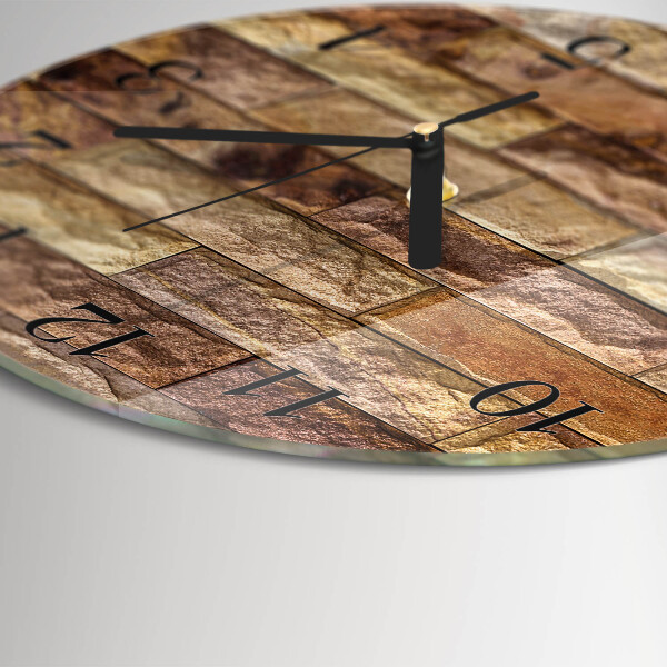 Orologio rotondo Mattone