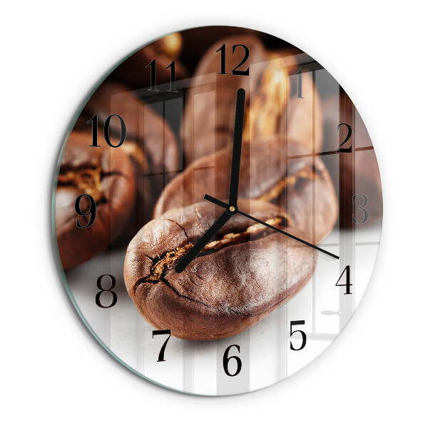 Orologio rotondo chicchi di caffè