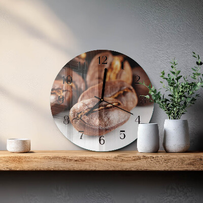 Orologio rotondo chicchi di caffè