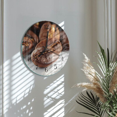 Orologio rotondo chicchi di caffè