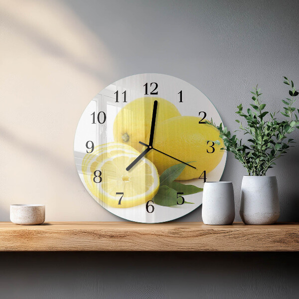 Orologio rotondo limoni