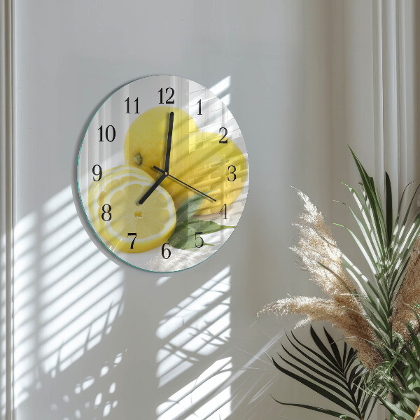 Orologio rotondo limoni