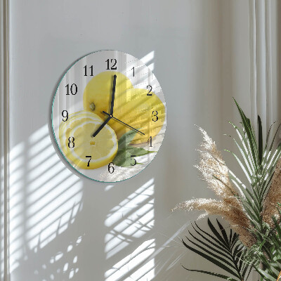Orologio rotondo limoni