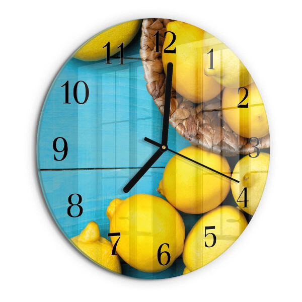 Orologio rotondo limoni