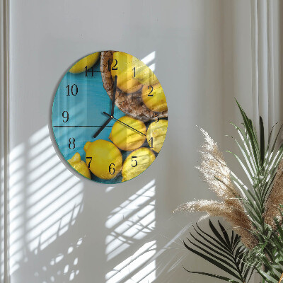 Orologio rotondo limoni