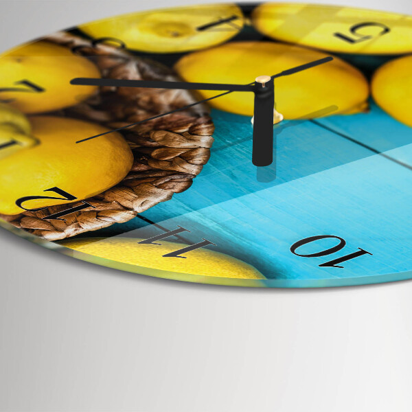 Orologio rotondo limoni